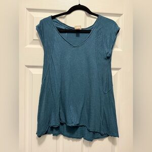 Mossimo Supply Co. Teal V-Neck Top Size Small